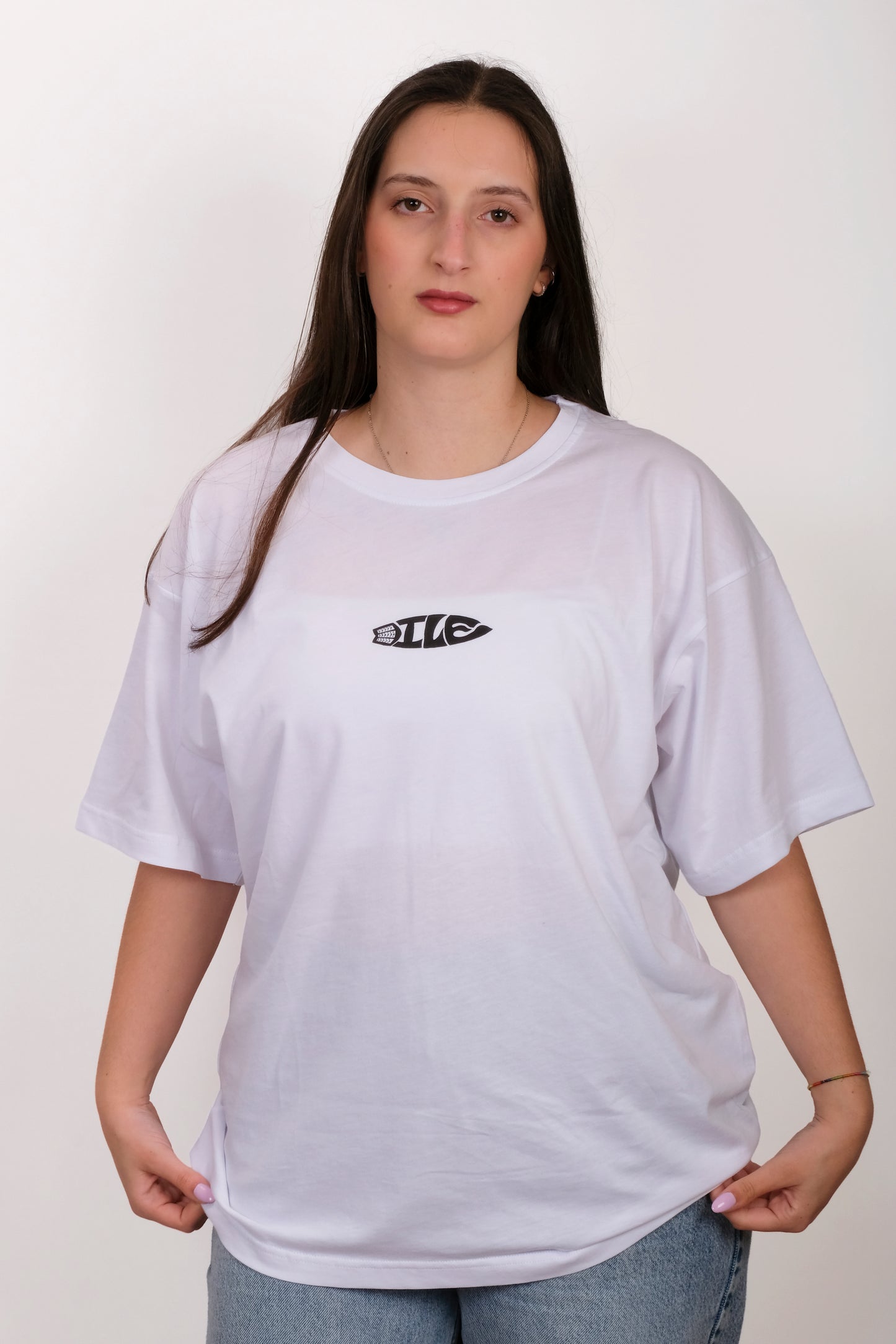 T-shirt oversize branca surf - DILE