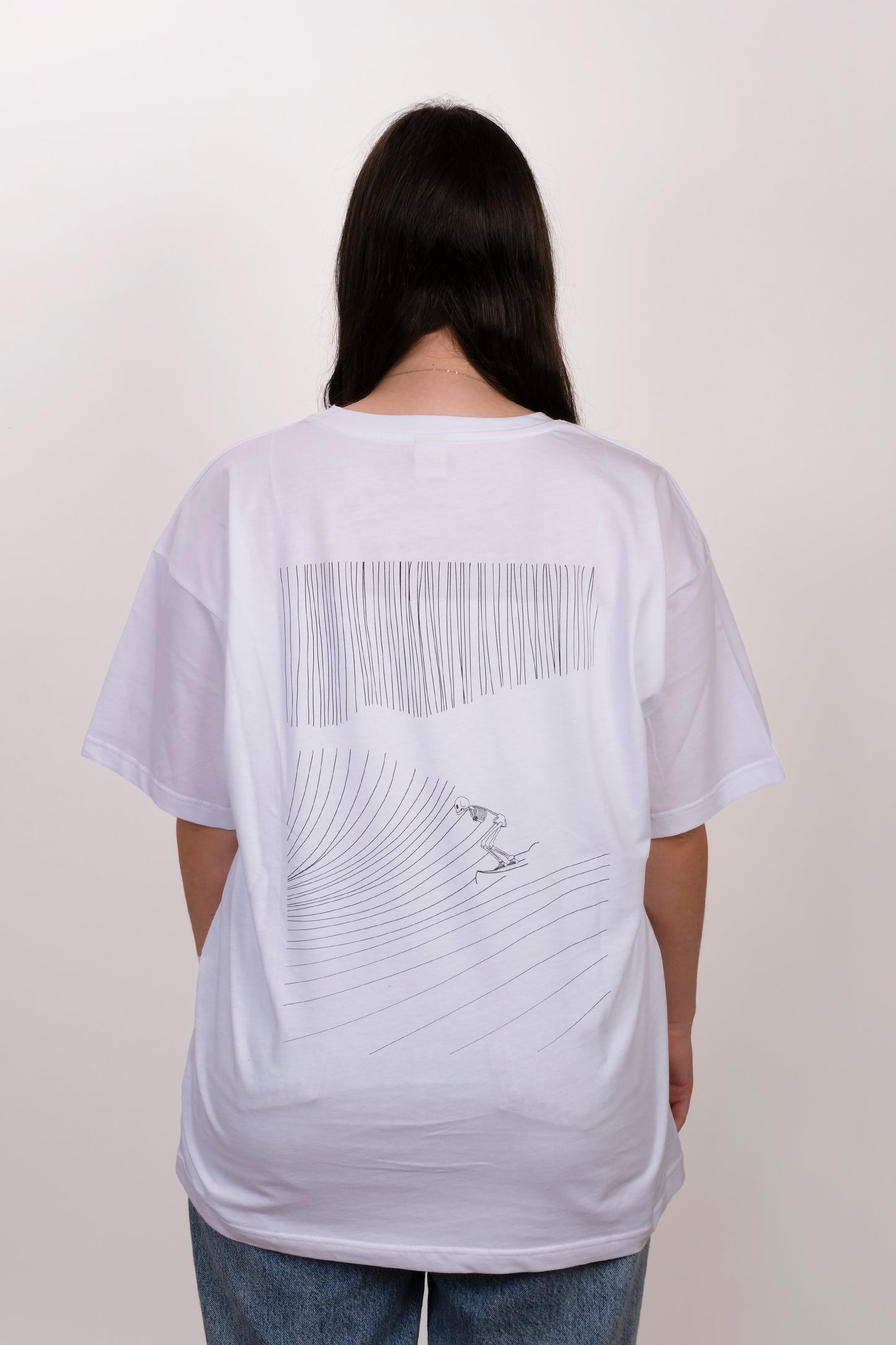 T-shirt oversize branca surf - DILE