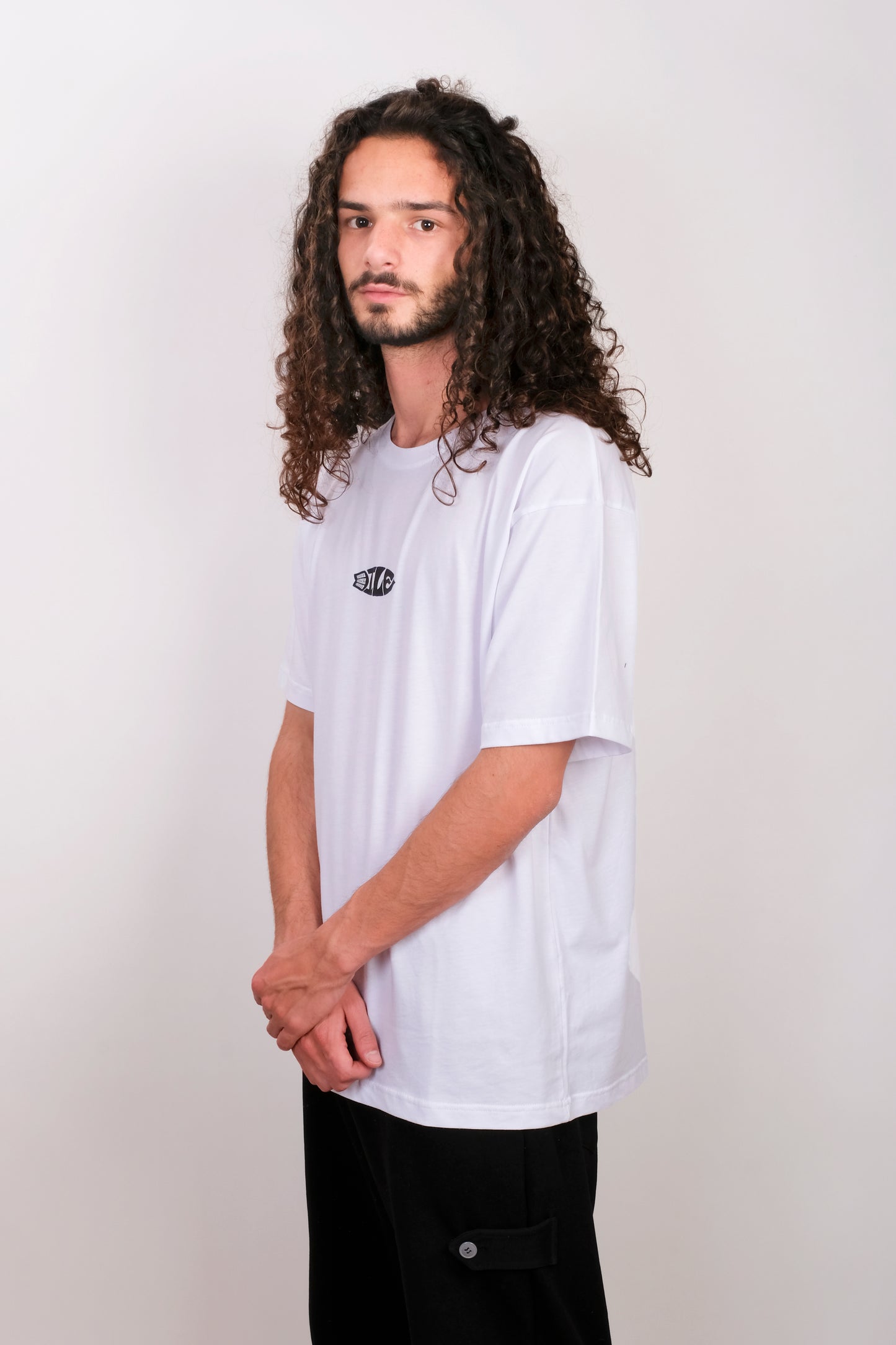 T-shirt oversize branca surf - DILE