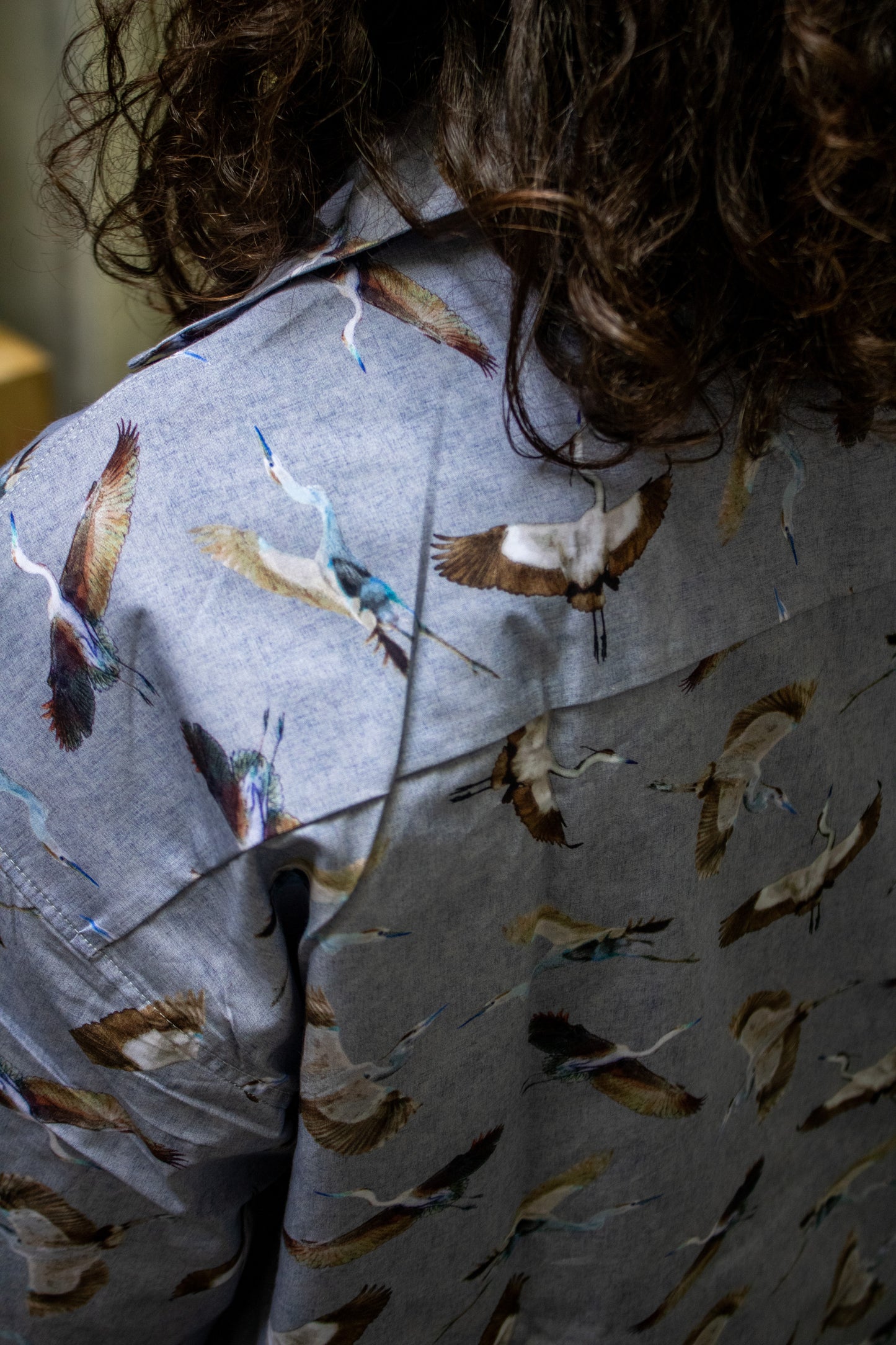 Camisa manga curta estampada birds