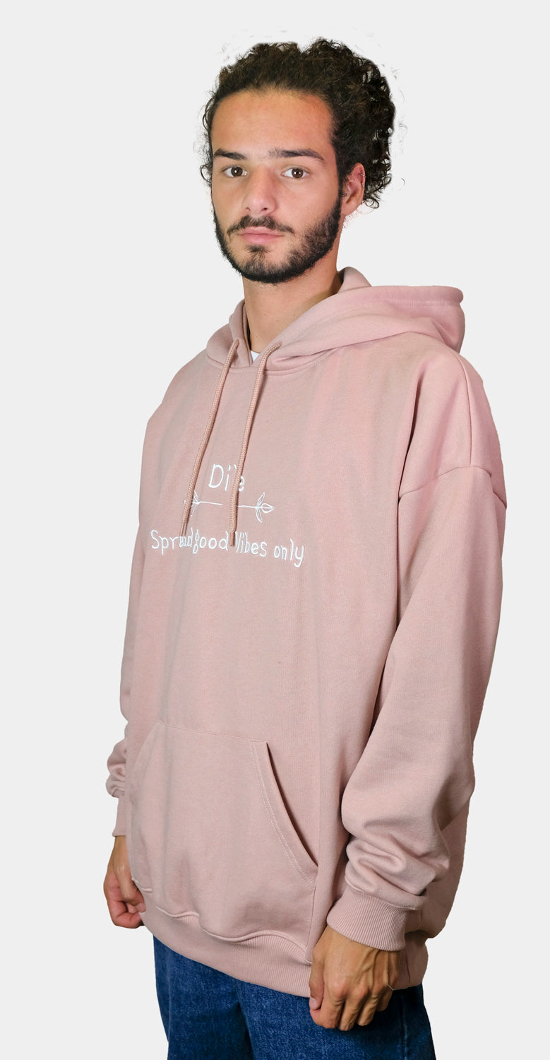 Hoodie oversize Good Vibes bordado - DILE