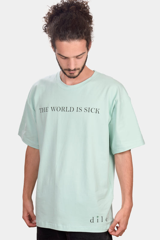 T-shirt oversize estampada earth - dile